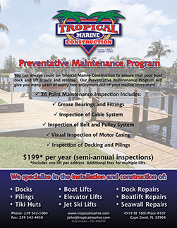 Cape Coral Boat Lift and Dock Maintenance Program